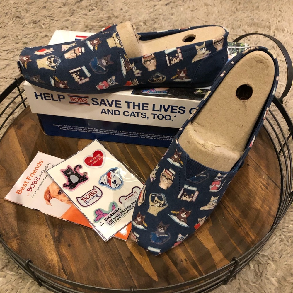 Sketchers Bobs Studious Cats Slip-Ons shoes Toms